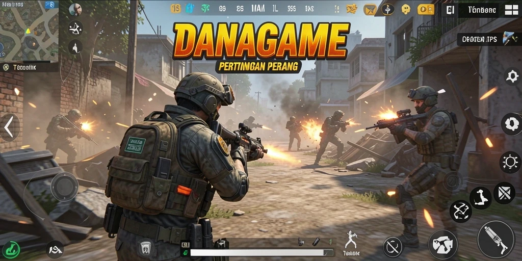 Tampilan gameplay seru dan mendebarkan dari DANAGAME.