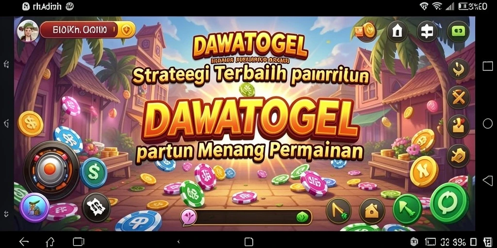 Tangkapan layar menunjukkan strategis di DAWATOGEL dengan grafis menarik.