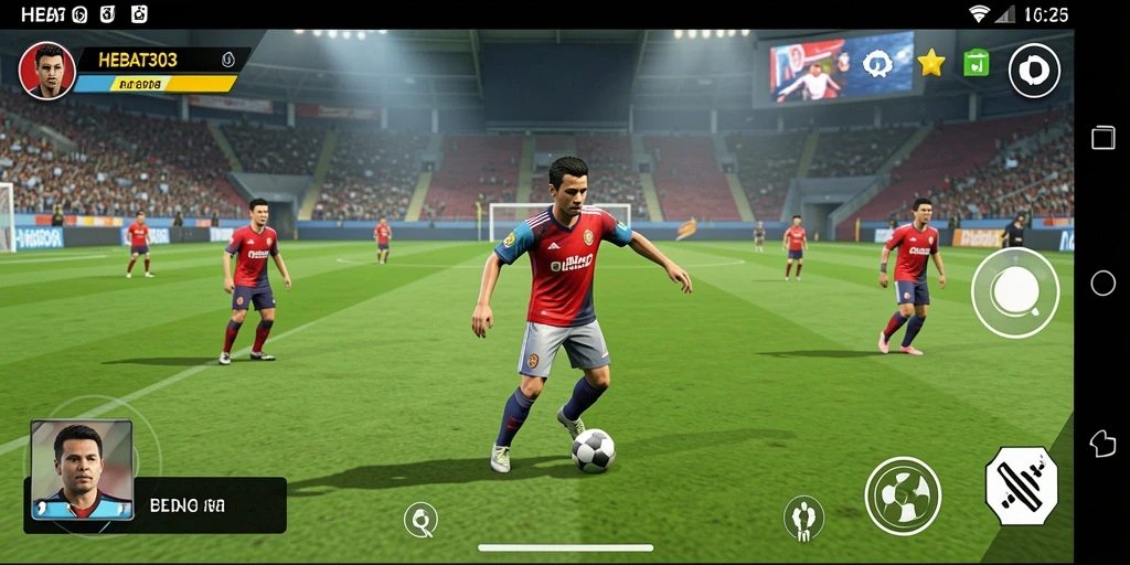 Tampilan gameplay HEBAT303 yang menarik saat pertandingan sepak bola.