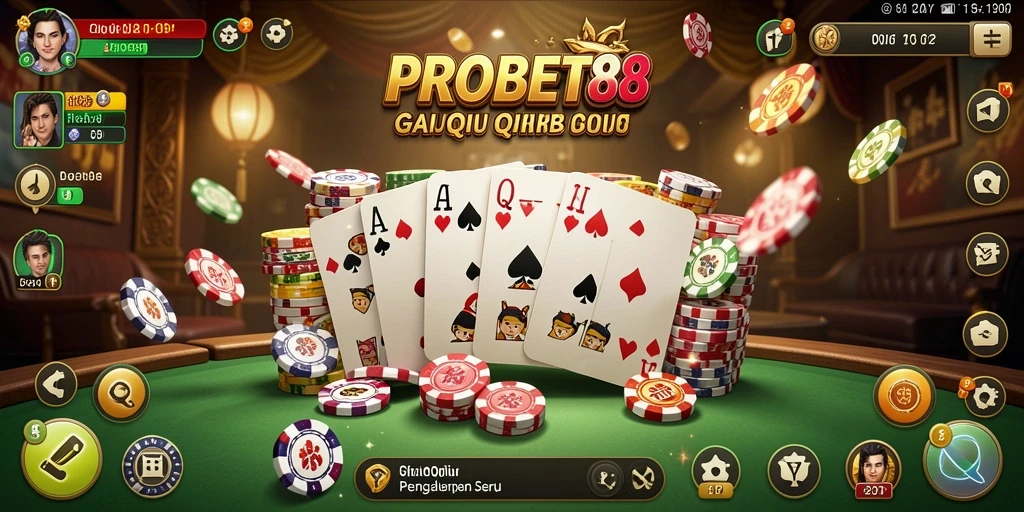 Screenshot PROBET88 menampilkan keseruan permainan QiuQiu.