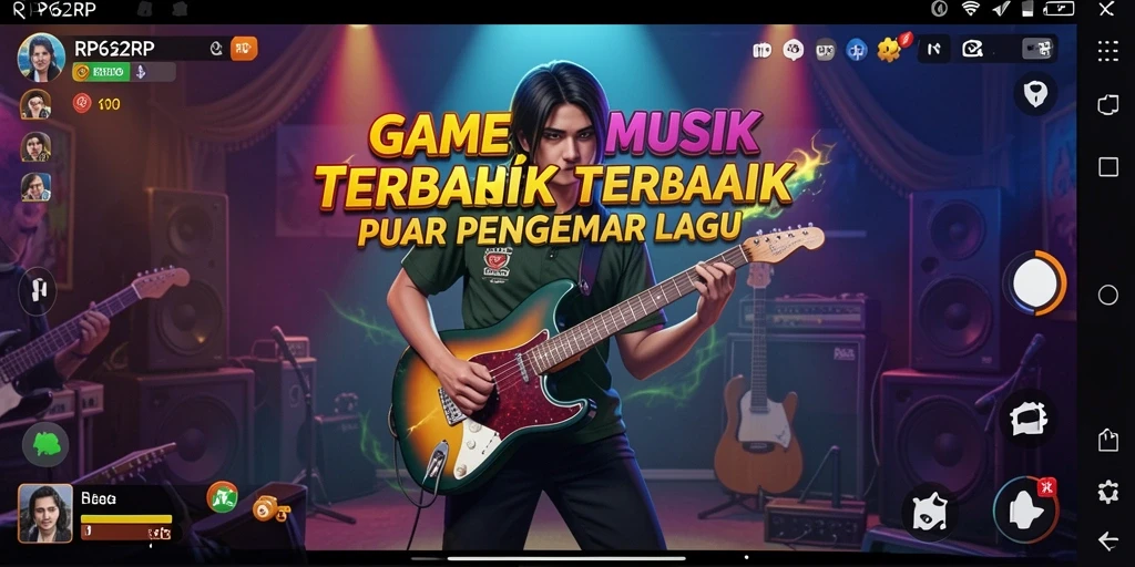 Screenshot gameplay RP62RP menampilkan antarmuka permainan yang penuh warna.